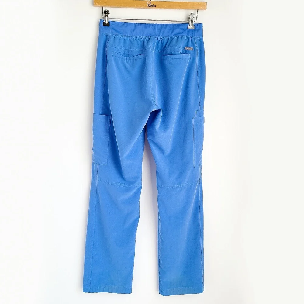 FIGS Axim Cargo Medicial Scrub Pants Mens S Blue Super Soft Stretch